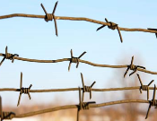 barbed wire symbolizing barriers to positive change
