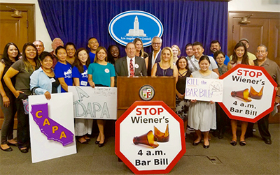CAPA and AJ advocates celebrate the deferral of the late last call bill
